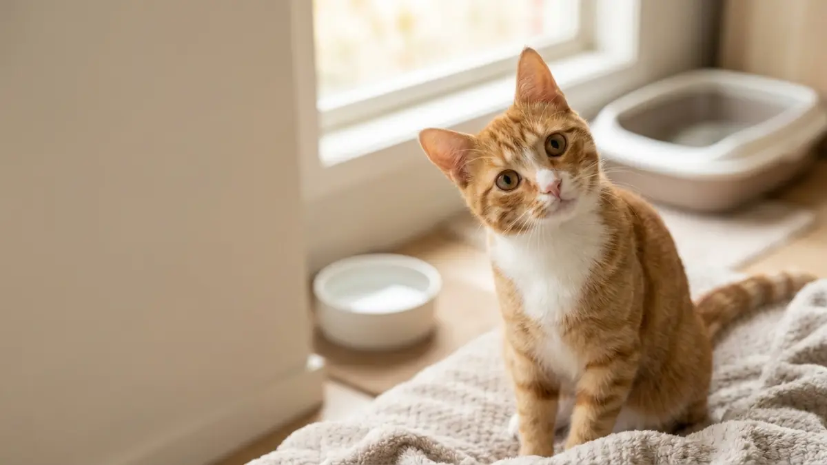 こちらを見ている猫